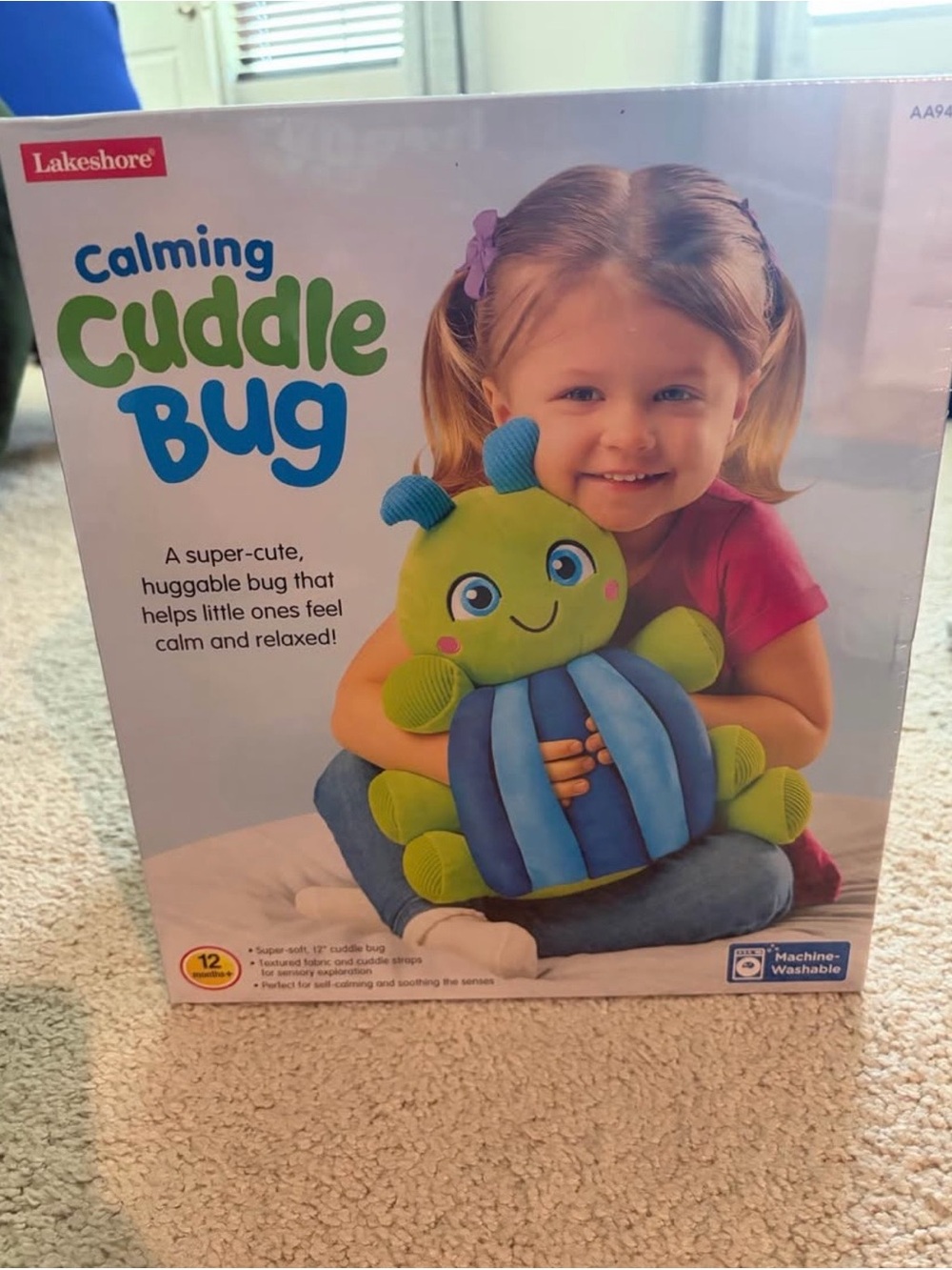 Lakeshore Calming Cuddle Bug Plush - Green & Blue